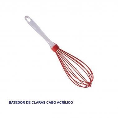 Batedor de Claras Silicone Com cabo Acrilico Ref.:1588802