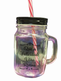 Caneca c/ Canudo c/ frases Ref.:1420 (Atacado)