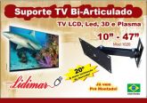 Suporte TV Bi-Articulado 10 a 47 LCD,Led,3D e Plasma Lidimar Ref.:3952 (Atacado)